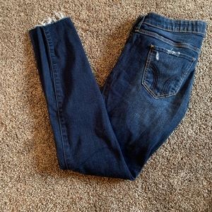 Hollister ripped dark wash skinny jeans size 3S